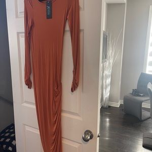 Marciano dress in rusty orange for sale size small!